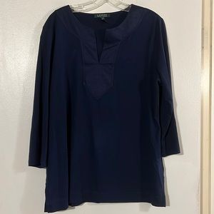 Ralph Lauren dark blue 3/4 sleeve tunic
